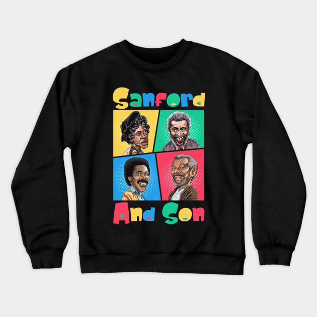 Sanford and Son Fresh designs Crewneck Sweatshirt by Tigaduaart